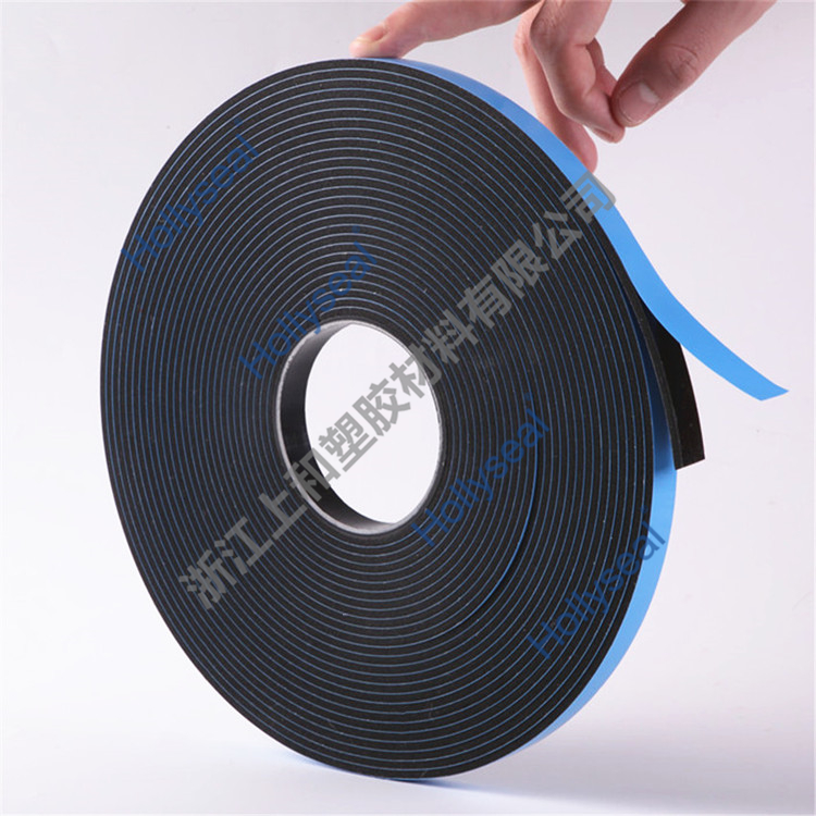 Hollyseal?PVC藍膜雙面發泡膠帶 厚度1mm~25mm，密度110kg/m3~500kg/ m3