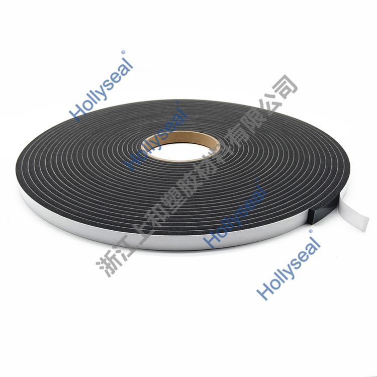 Hollyseal?PVC軟質黑色單面門窗密封條 厚度1mm~25mm，密度110kg/m3~500kg/ m3