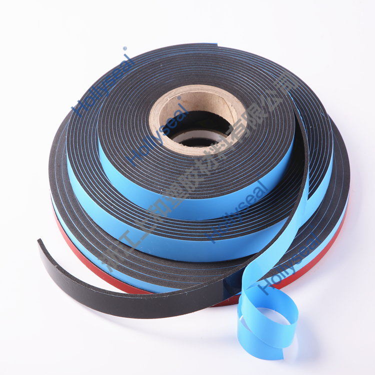 Hollyseal?高密度雙面藍膜PVC泡棉膠帶 厚度1mm~25mm，密度110kg/m3~500kg/ m3